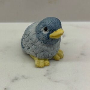 Vintage Woodland Surprises Small Bluebird Franklin Mint Porcelain Bird 1984
